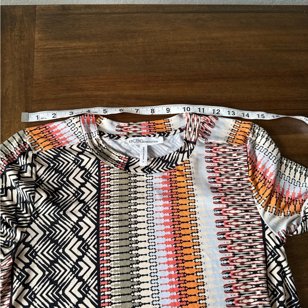 Bcbgeneration Patterned A Line Dress Printed Shor… - image 4